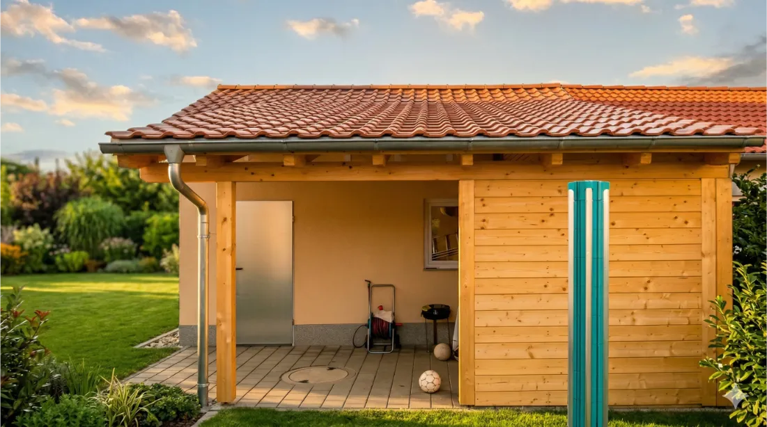 Gartenhaus aus Holz Arnold Windalin Holzbau- und Montage
